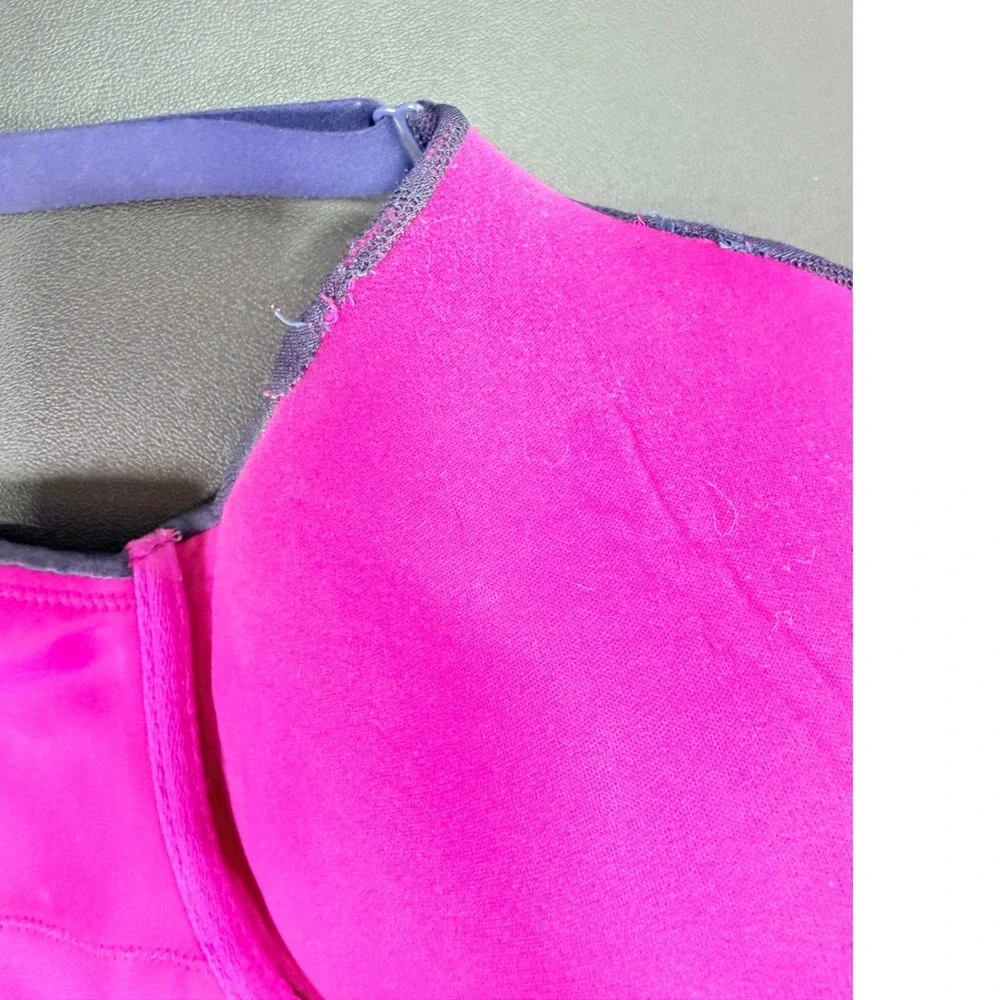 Cacique Underwire Bra Womens 42H Pink Navy Lined Floral Lace Full Coverage